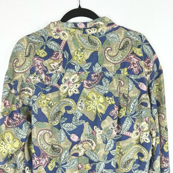 Vintage Annie Alexander Whimsigoth Office Floral Silk Body Suit Button Down S - Picture 11 of 12